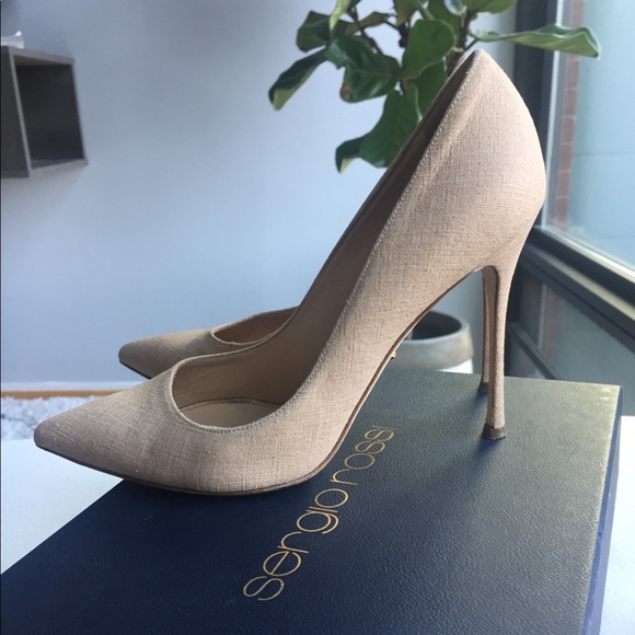Sergio Rossi Shoes - Sergio Rossi, Godiva Nude Textured Stiletto 39.5